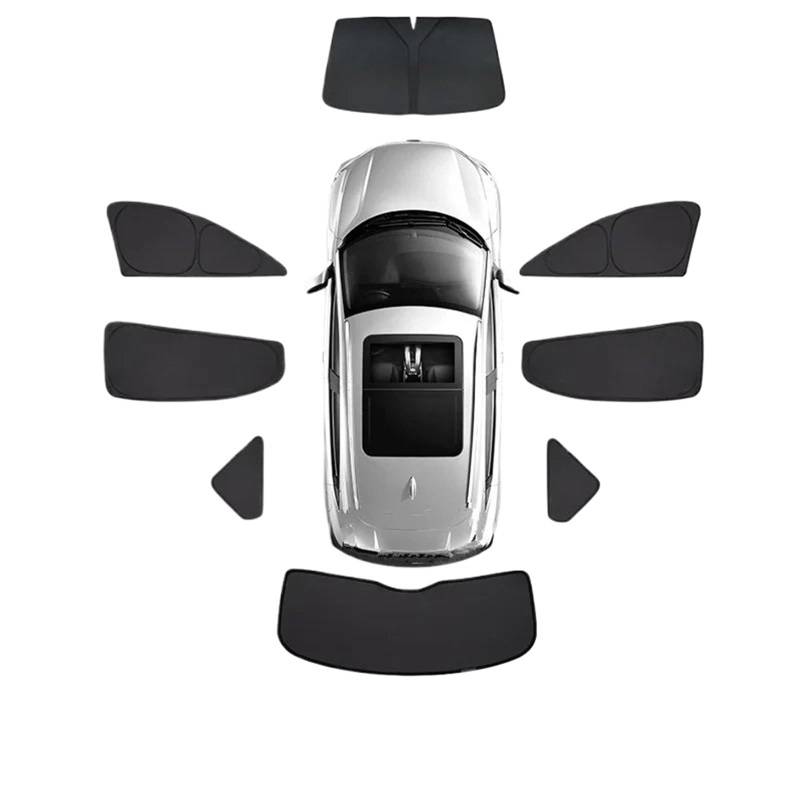 Auto Sonnenschutz Vorhang Für Jeep Für Grand Für Cherokee WK2 2014-2022 / Vollständige Abdeckung Sonnenschutz Auto Fenster Visier Anti-UV Faltbar Auto Sonnenblende(All Windows) von KNWIAUQ
