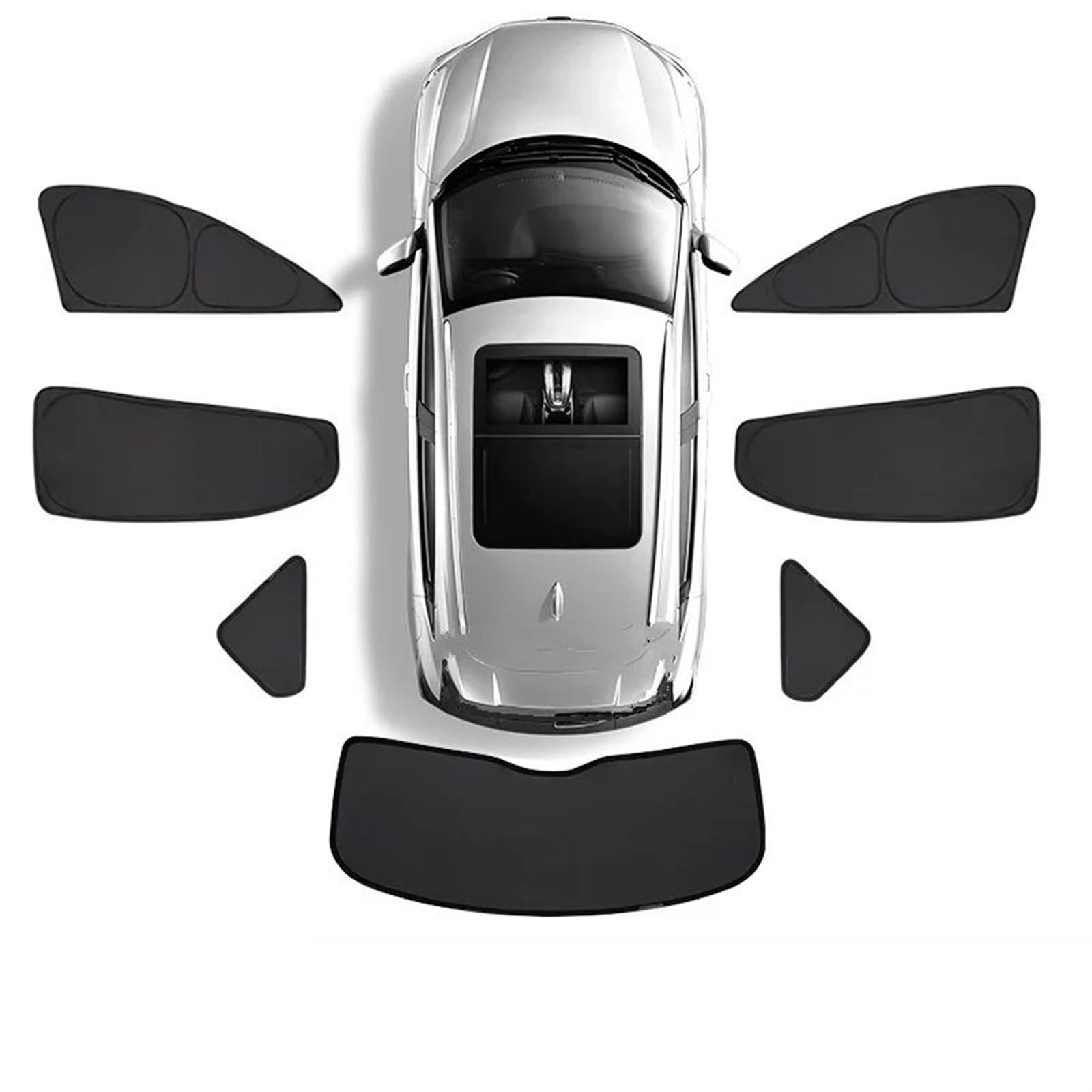Auto Sonnenschutz Vorhang Für Jeep Für Grand Für Cherokee WK2 2014-2022 / Vollständige Abdeckung Sonnenschutz Auto Fenster Visier Anti-UV Faltbar Auto Sonnenblende(Rear Windows) von KNWIAUQ