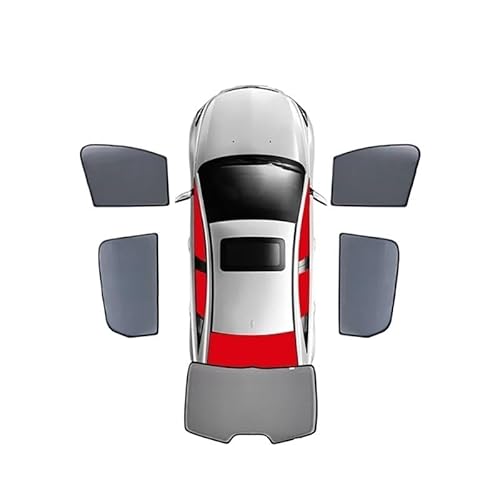 Auto Sonnenschutz Vorhang Für Kia Für Picanto Ja Für Morgen 2017-2024/Auto Fenster Schatten Frontscheibe Vorhang Hinten Seite Fenster Sonnenschutz Auto Sonnenblende(5PCS Front Rear Back) von KNWIAUQ