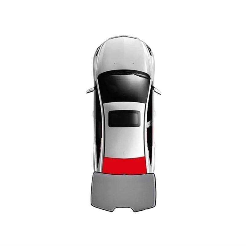 Auto Sonnenschutz Vorhang Für MG 5 SW MG5 EV 2019-2022 Magnetische Auto Fenster Sonnenschutz Frontscheibe Vorhang Hinten Seite Fenster Sonnenschutz Auto Sonnenblende(Rear Windshield) von KNWIAUQ