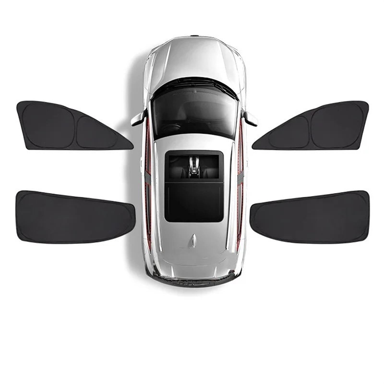 Auto Sonnenschutz Vorhang Für Peugeot 5008 P87 MK2 2018 2019 2020 2021 2022 2023 / Vollständige Abdeckung Sonnenschutz Autofenster Visier Anti-UV Faltbar Auto Sonnenblende(Side Windows) von KNWIAUQ