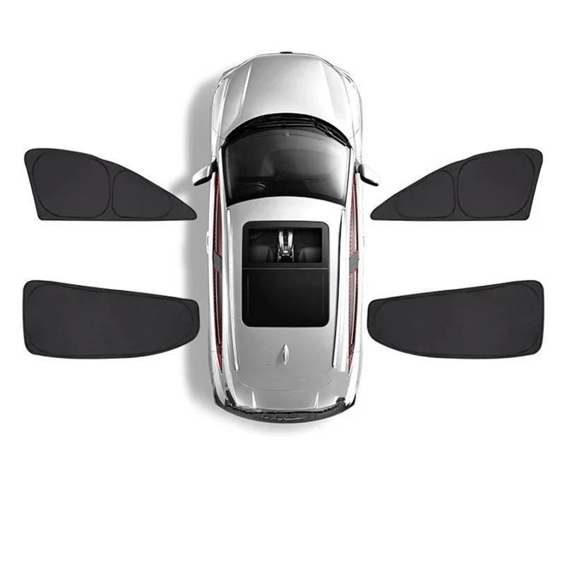 Auto Sonnenschutz Vorhang Für Peugeot 5008 P87 MK2 2018 2019 2020 2021 2022 2023 / Vollständige Abdeckung Sonnenschutz Autofenster Visier Anti-UV Faltbar Auto Sonnenblende(Side Windows) von KNWIAUQ
