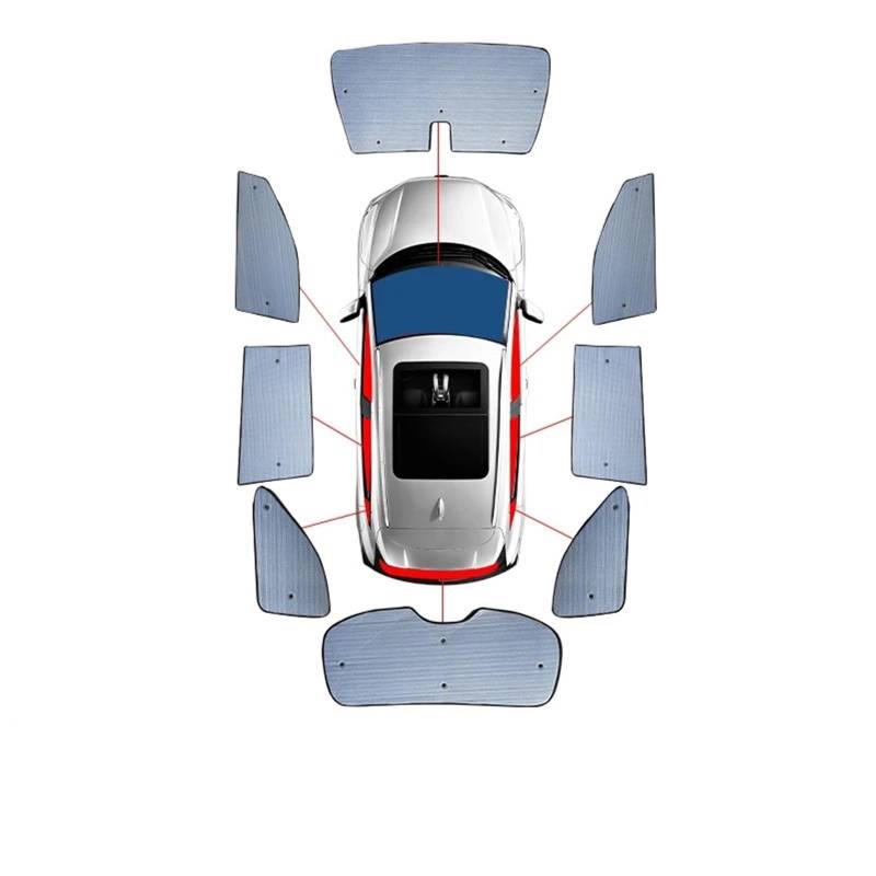 Auto Sonnenschutz Vorhang Für Q2 GA 2017 2018 2019 2020 2021 2022/Auto Fenster Schatten Frontscheibe Abdeckung UV Vorhang Auto Sonnenschutz Auto Sonnenblende(Whole Car 1set) von KNWIAUQ