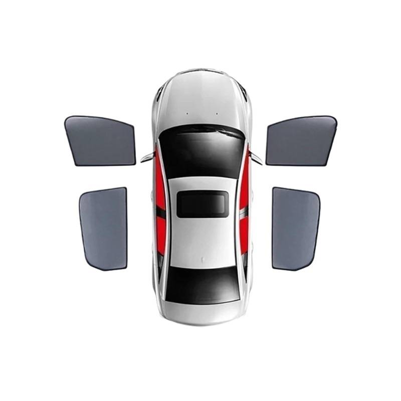 Auto Sonnenschutz Vorhang Für Subaru Für Forester SH 2008-2013/Magnetische Auto Fenster Sonnenschutz Frontscheibe Vorhang Hinten Seite Fenster Sonnenschutz Auto Sonnenblende(4PCS Front Rear) von KNWIAUQ