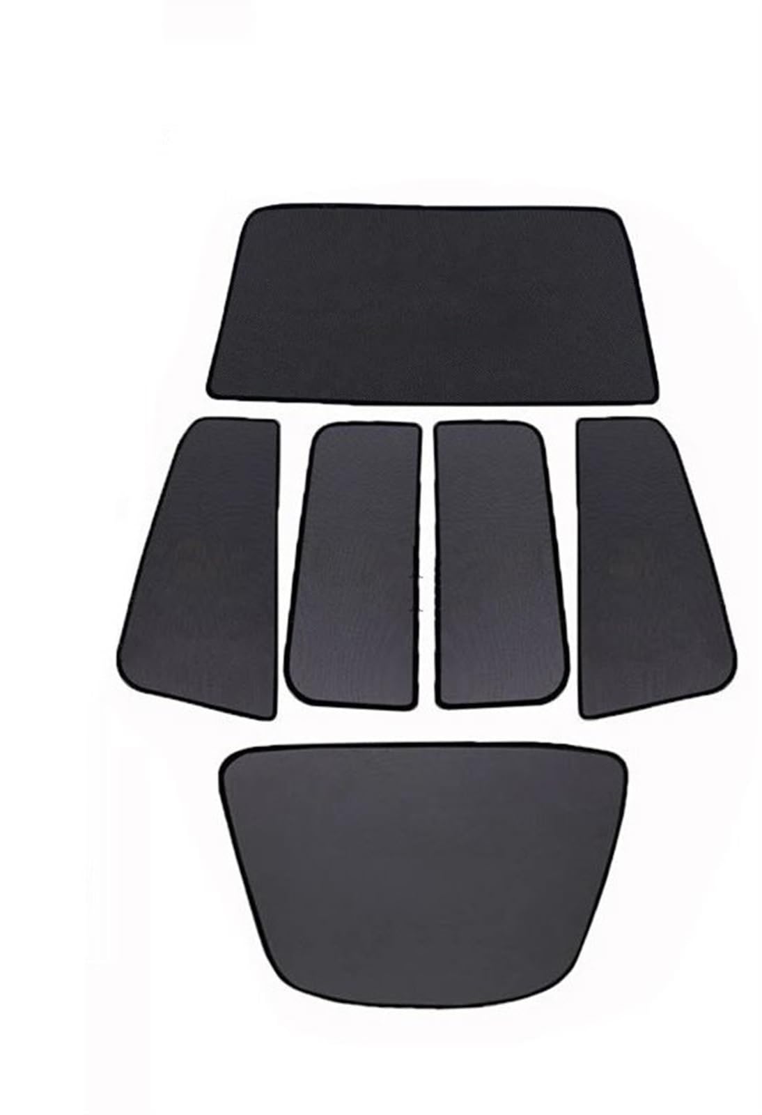 Auto Sonnenschutz Vorhang Für Tesla Für Modell X 2023 Front Glas Sonnenschutz Auto Schiebedach Blind UV Schutz Sonnenschutz Dachfenster Rollo Shading Net Auto Sonnenblende(Full 6pcs) von KNWIAUQ