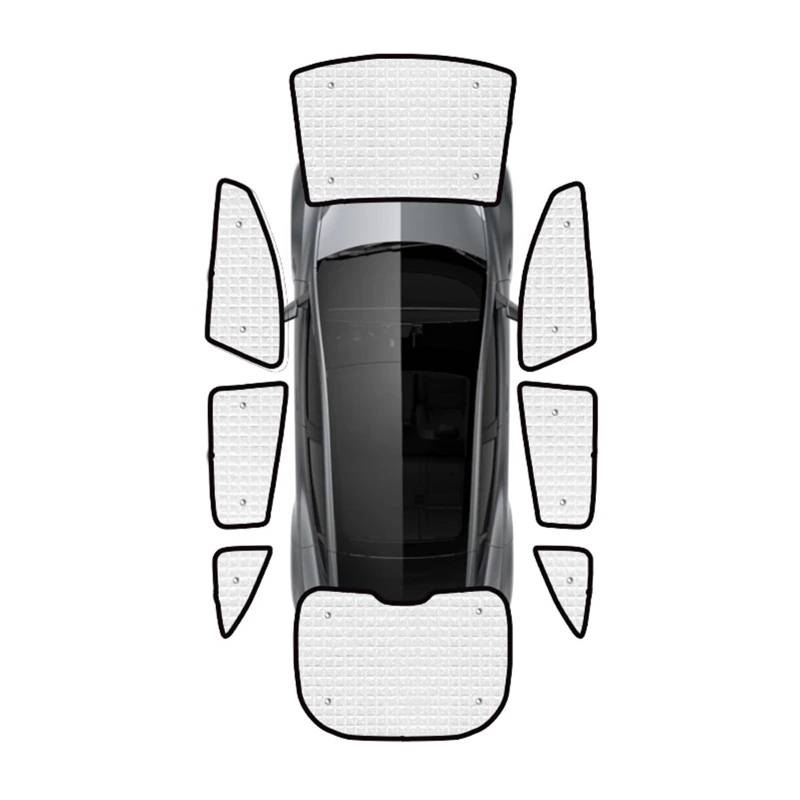 Auto Sonnenschutz Vorhang Für Tesla Für Modell Y 2020 2021 2022 2023 / Vollständige Abdeckung Sonnenschutz Auto Fenster Visier Anti-UV Auto Sonnenblende(Alle Sonnenschirme) von KNWIAUQ