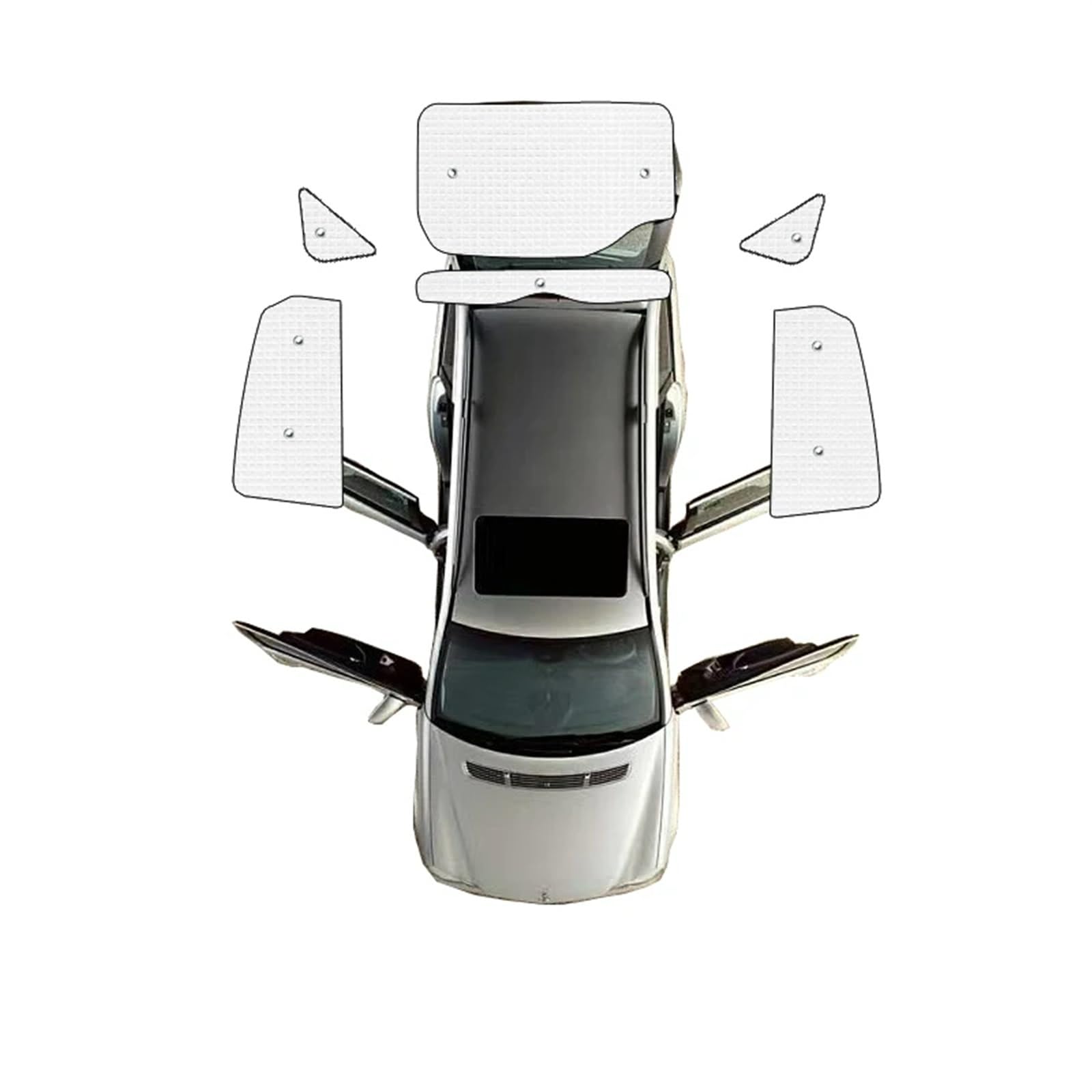Auto Sonnenschutz Vorhang Für Toyota Für Prius XW20 2004 2005 2006 2007 2008 2009/Auto Vollfenster Visiere Auto Sonnenschutz Auto Sonnenblende(Rear sunshades) von KNWIAUQ