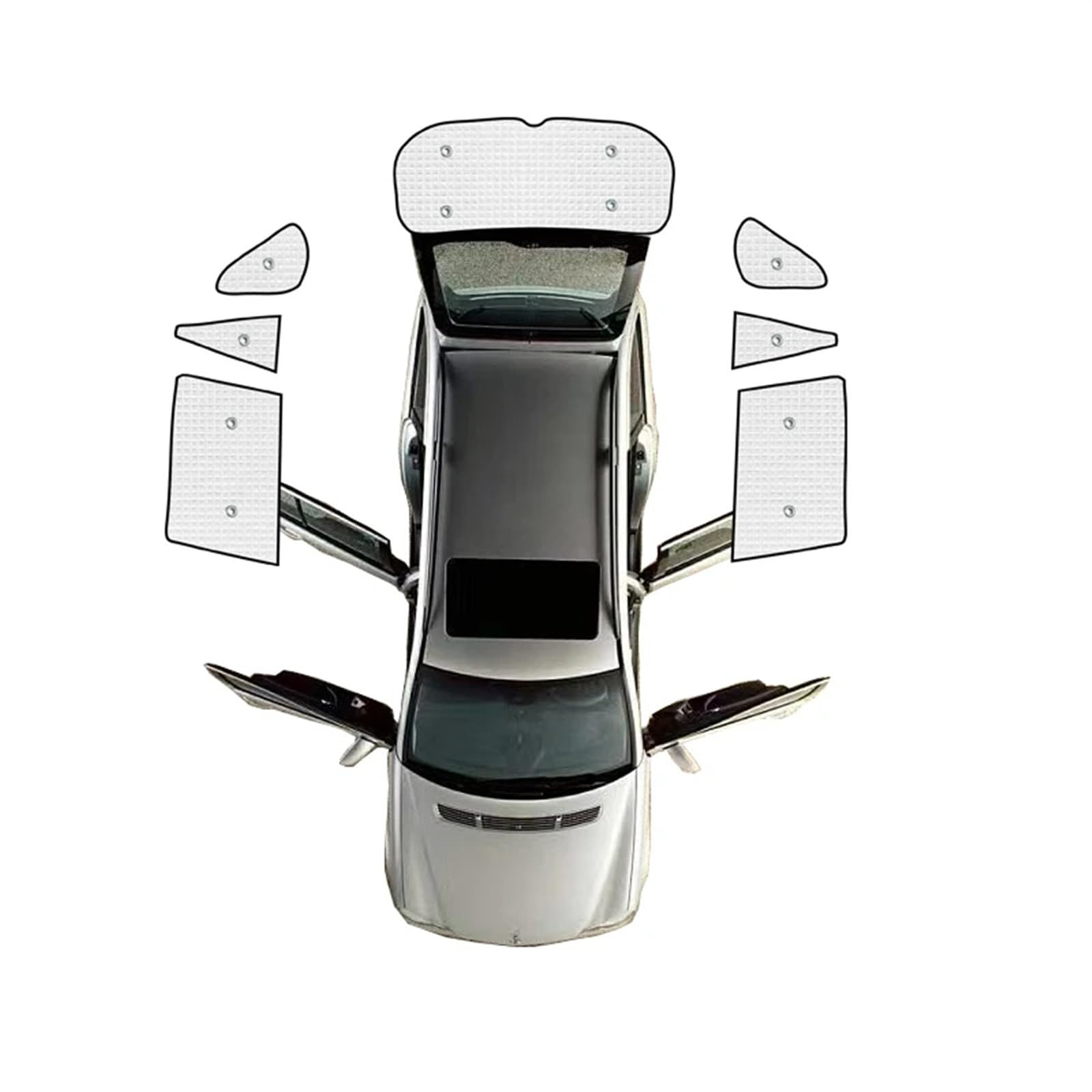 Auto Sonnenschutz Vorhang Für Toyota Für RAV4 2019 2020 2021 2022 2023/Auto Vollfenster Visiere Auto Sonnenschutz Anti-UV Auto Sonnenblende(Rear sunshades) von KNWIAUQ
