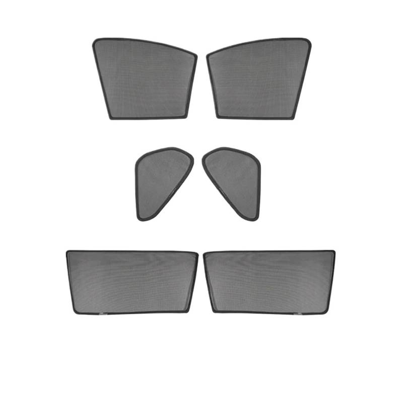 Auto Sonnenschutz Vorhang Für Toyota Für RAV4 Für XA50 2019 2020 2021 2022 2023/Magnetische Auto Windows Sonnenschutz Vorhang Auto Sonnenschutz Auto Sonnenblende(6PCS Whole Set) von KNWIAUQ