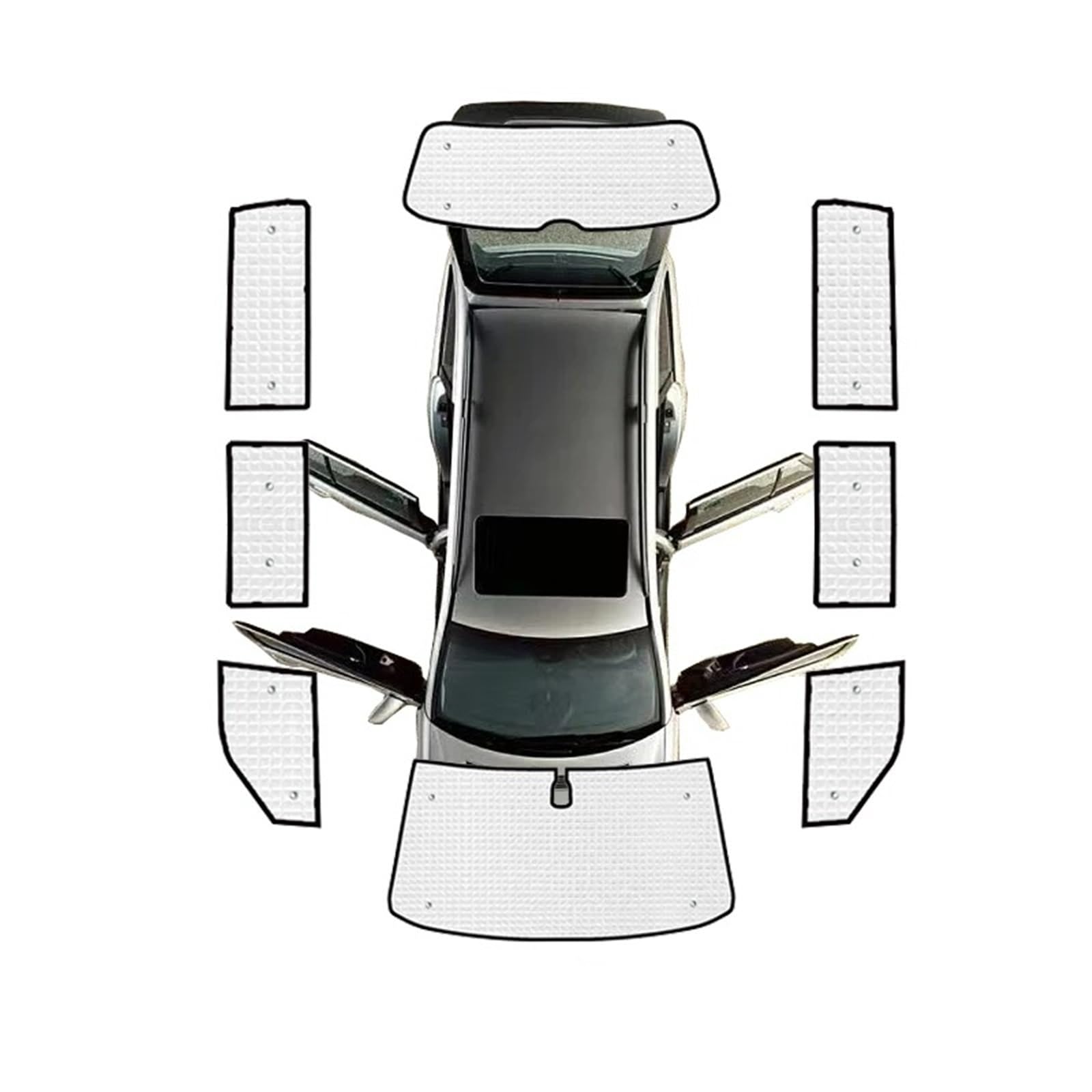Auto Sonnenschutz Vorhang Für VW Für Transporter Für Caravelle Für Multivan Für Doubleback T5 2003-2015 / Auto Sonnenschutz Volle Abdeckungen Fenster Visier Auto Sonnenblende(Alle Sonnenschirme) von KNWIAUQ