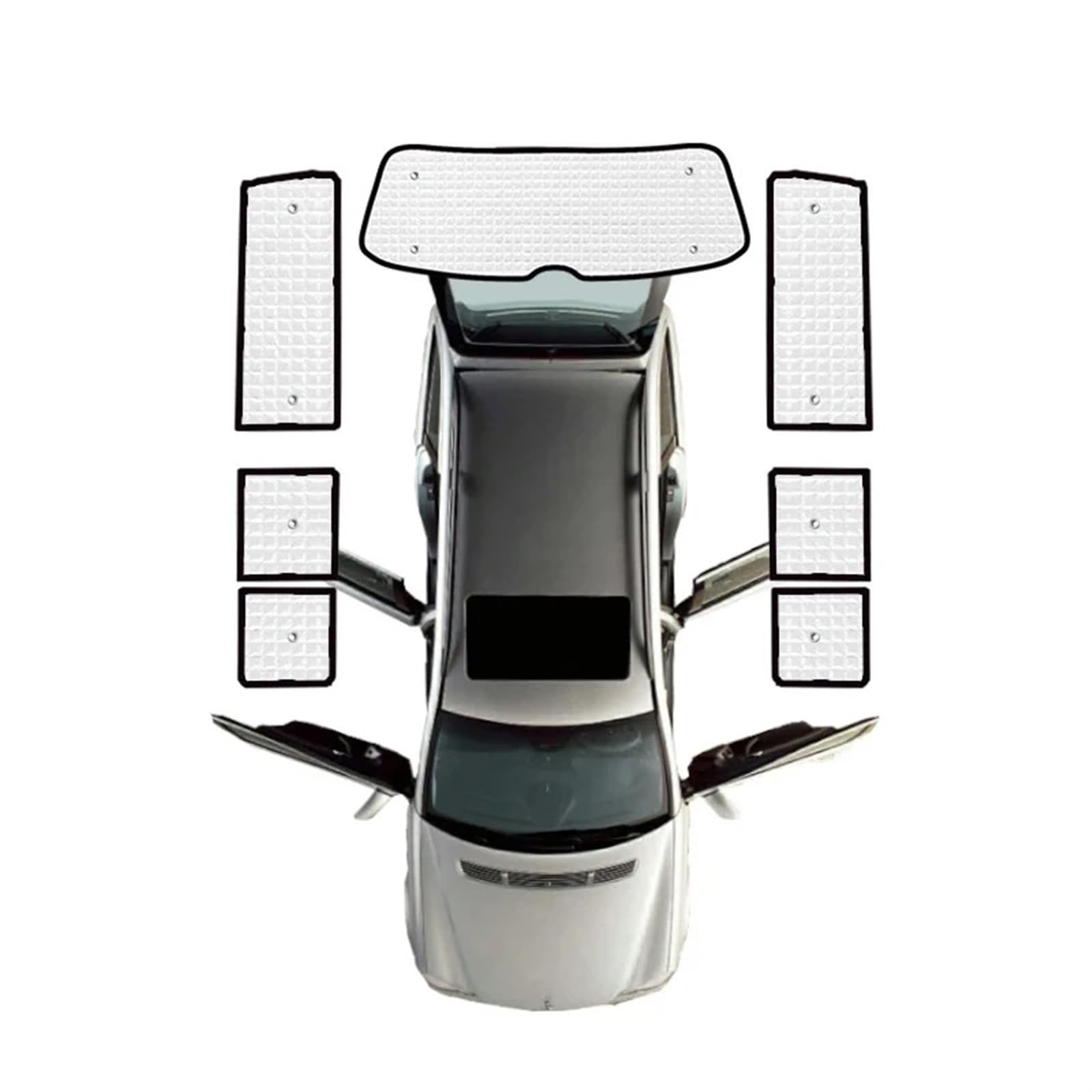 Auto Sonnenschutz Vorhang Für VW Für Transporter T5 2003~2015 Für Caravelle/Volle Fenster Sonnenschutz Auto Windschutzscheibe Sonnenblende Anti-UV Auto Sonnenblende(Rear sunshades) von KNWIAUQ