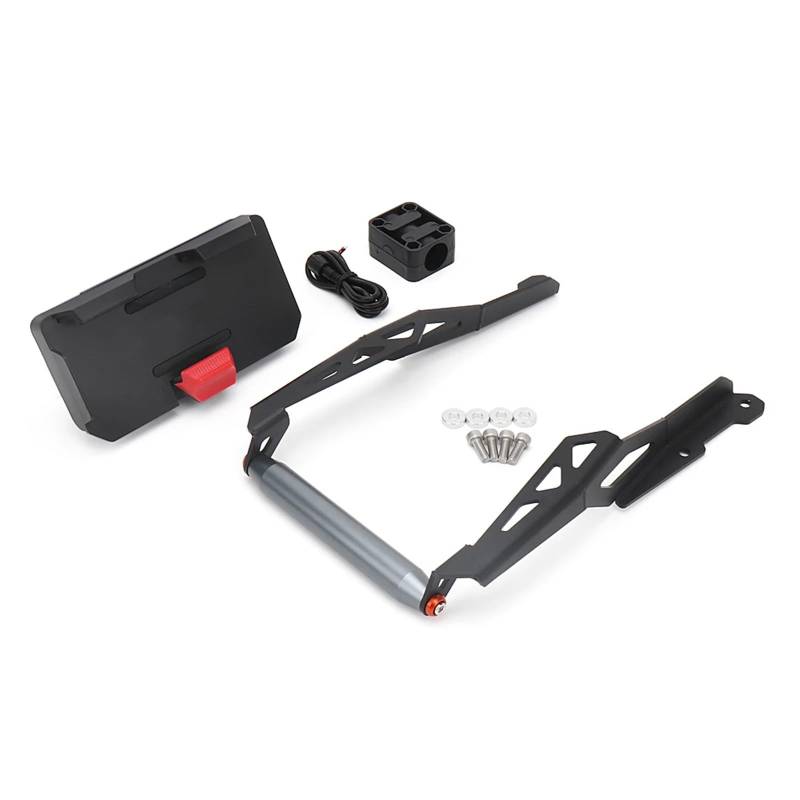 Motorrad Handy Halterung Für CFMOTO 800MT 800mt 800 MT 2023/Motorrad Vorne Drahtlose Lade Handy-Navigation Halterung GPS Halterung GPS-Navigationshalterung(Set - 22MM) von KNWIAUQ