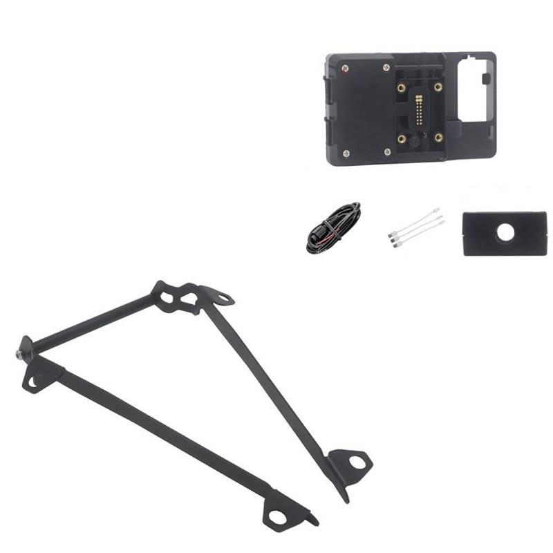 Motorrad Handy Halterung Für Ducati Für MULTISTRADA V4 S V4S/Motorrad Handy GPS Halterung Navigation Halterung USB Und Drahtlose Lade Stehen GPS-Navigationshalterung(12mm Wireless Stand) von KNWIAUQ