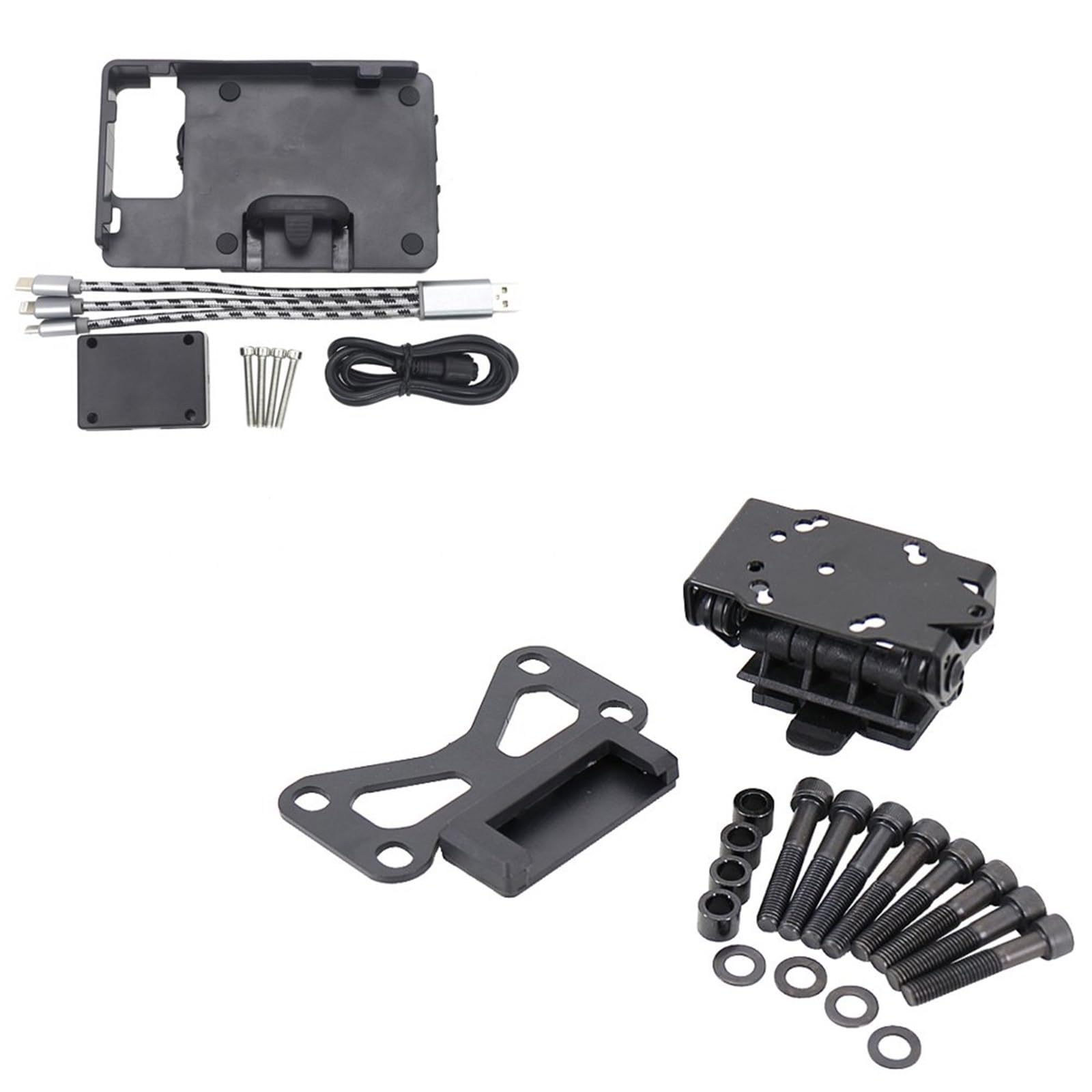 Motorrad Handy Halterung Für F700GS F800GS Für Abenteuer 2008-2021/Motorrad Ständer Halter Handy GPS Navigation Platte Halterung GPS-Navigationshalterung(B and C) von KNWIAUQ