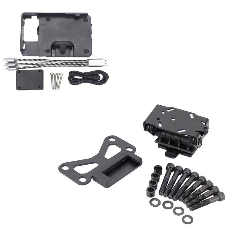 Motorrad Handy Halterung Für F700GS F800GS Für Abenteuer 2008-2021/Motorrad Ständer Halter Handy GPS Navigation Platte Halterung GPS-Navigationshalterung(B and C) von KNWIAUQ