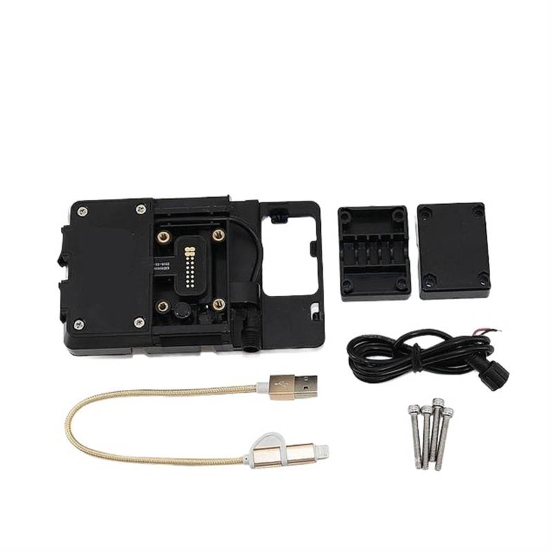 Motorrad Handy Halterung Für F850GS F 850 ​​GS/Motorrad Telefon Ladestation Navigation GPS Platte Halterung GPS-Navigationshalterung(USB Phone Holder) von KNWIAUQ