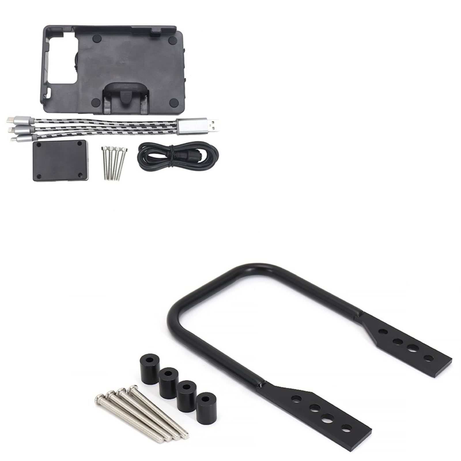 Motorrad Handy Halterung Für F900XR F 900 XR F900xr/Motorrad Windschutzscheibe Ständer Halter Telefon Handy GPS Halterung Navigation Platte Halterung GPS-Navigationshalterung(B - Bracket) von KNWIAUQ