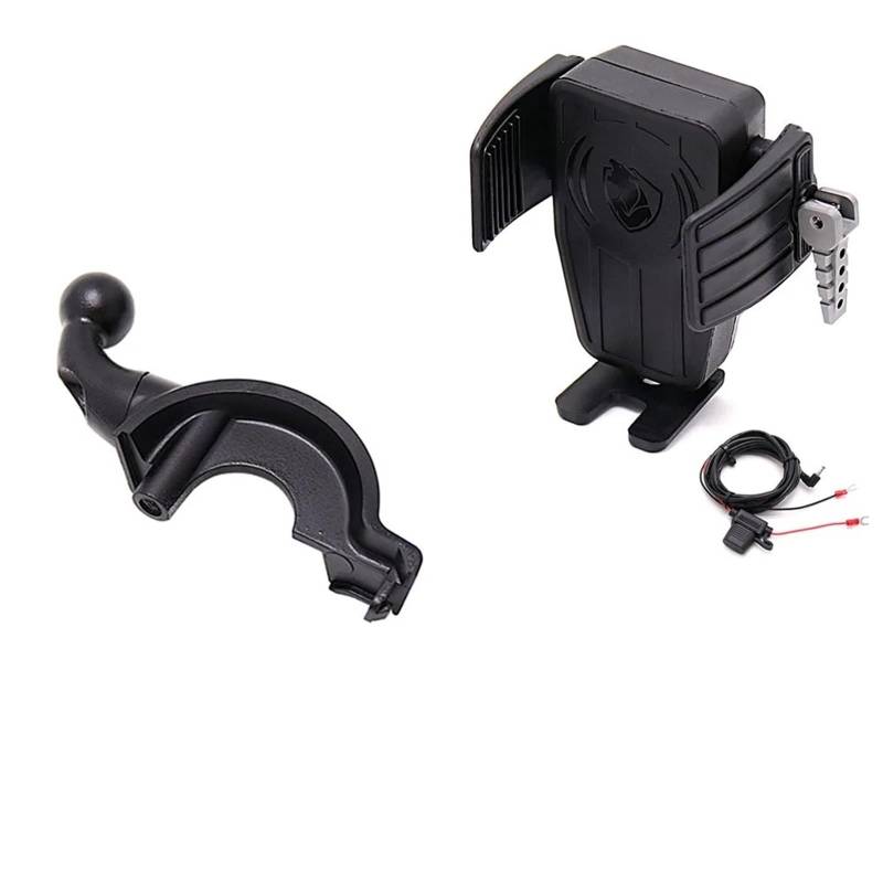 Motorrad Handy Halterung Für Gold Für Wing GL 1800 F6B 2018-2021/Motorrad GPS Telefonhalter Drahtlose Lade Navigation Halterung Barsch Halterung GPS-Navigationshalterung(AC) von KNWIAUQ