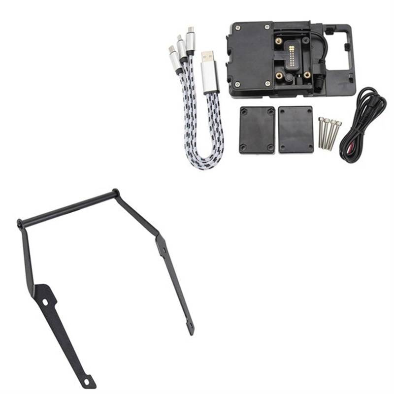 Motorrad Handy Halterung Für NC700D NC750D NC 700 D NC 750 D 2014-2020/Motorrad USB Ladegerät Handy Halter Stehen Navigation Halterung GPS-Navigationshalterung(B and 12mm) von KNWIAUQ