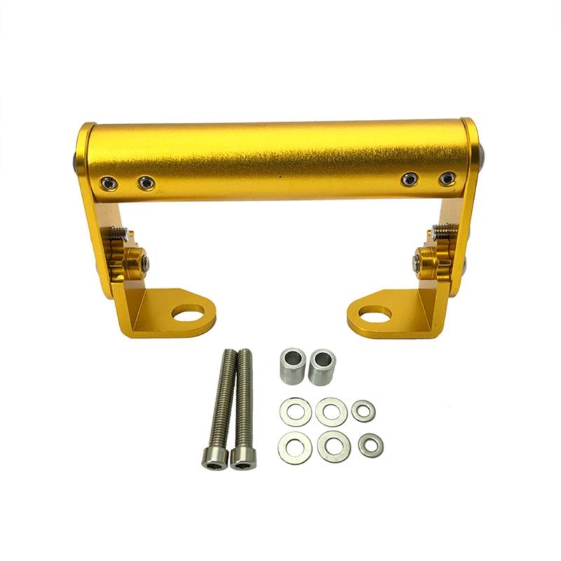 Motorrad Handy Halterung Für NC750X/Motorrad Telefon Halter Stehen Einstellbare GPS Navigation Platte Halterung GPS-Navigationshalterung(Gold) von KNWIAUQ