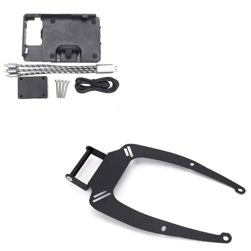 Motorrad Handy Halterung Für NMAX 155 Für NMAX 125 2015-2020/Motorrad Navigation Halterung Halter GPS Telefon Stand Rahmen GPS-Navigationshalterung(B 12mm) von KNWIAUQ