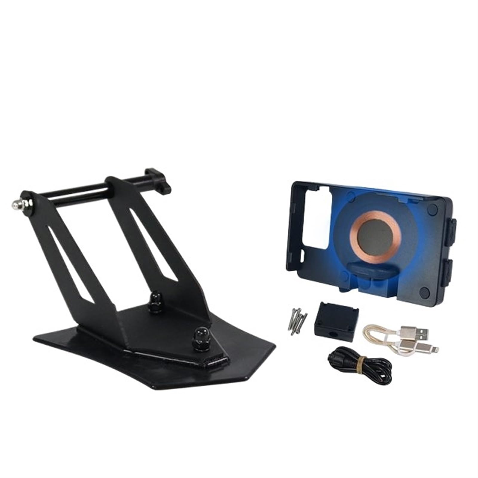 Motorrad Handy Halterung Für R 1250 RT R1250RT 2021-2024/Motorrad Navigation Halterung GPS Träger SMART Telefon Anzupassen Halter GPS-Navigationshalterung(Wireless Charging) von KNWIAUQ