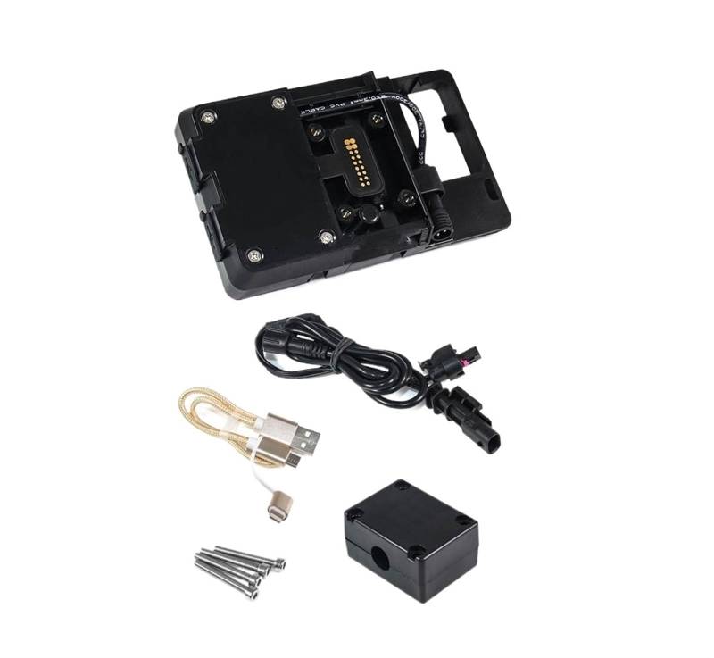 Motorrad Handy Halterung Für R1250GS LC Für Abenteuer R1200GS F850GS F750GS F900XR F900R G310GS / USB Ladegerät Handy Halter Stand Halterung GPS-Navigationshalterung(No Destructive) von KNWIAUQ