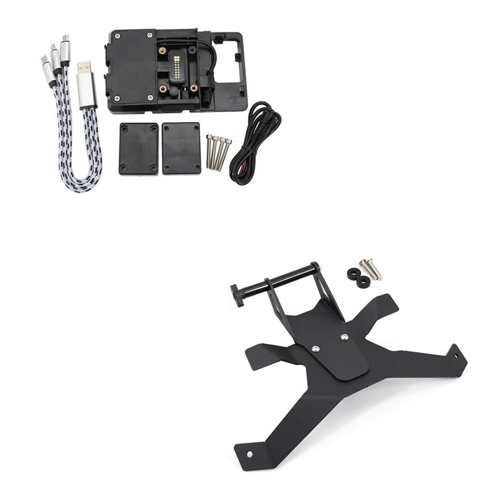 Motorrad Handy Halterung Für R1250RS R 1250 RS/Motorrad GPS Halterung Telefon Navigation Halterung USB Ladegerät Halter Stehen GPS-Navigationshalterung(Style 3) von KNWIAUQ