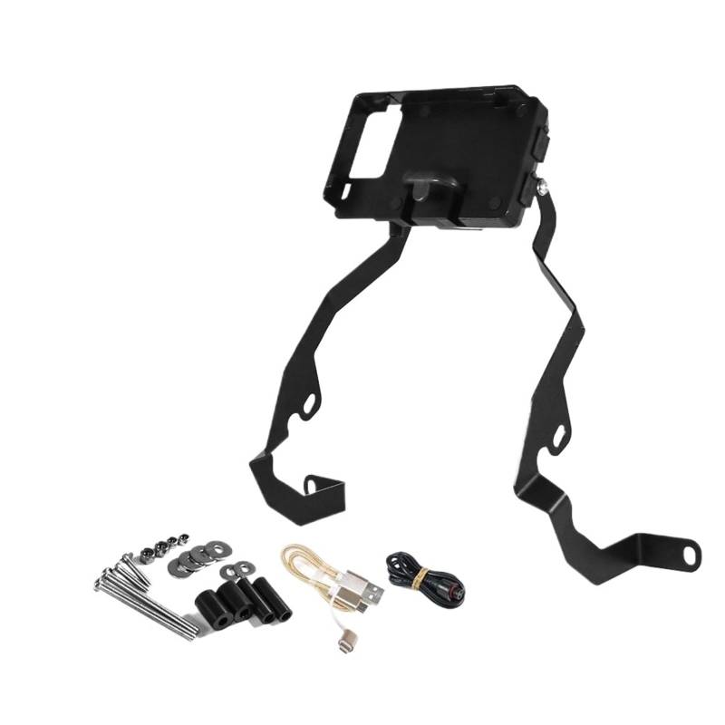 Motorrad Handy Halterung Für RA1250 Für Pan Für Amerika 1250 S 2021 - / Motorrad GPS Navigation Platte Halterung Windschutzscheibe Stand Telefon Halter GPS-Navigationshalterung(USB Charging kit) von KNWIAUQ