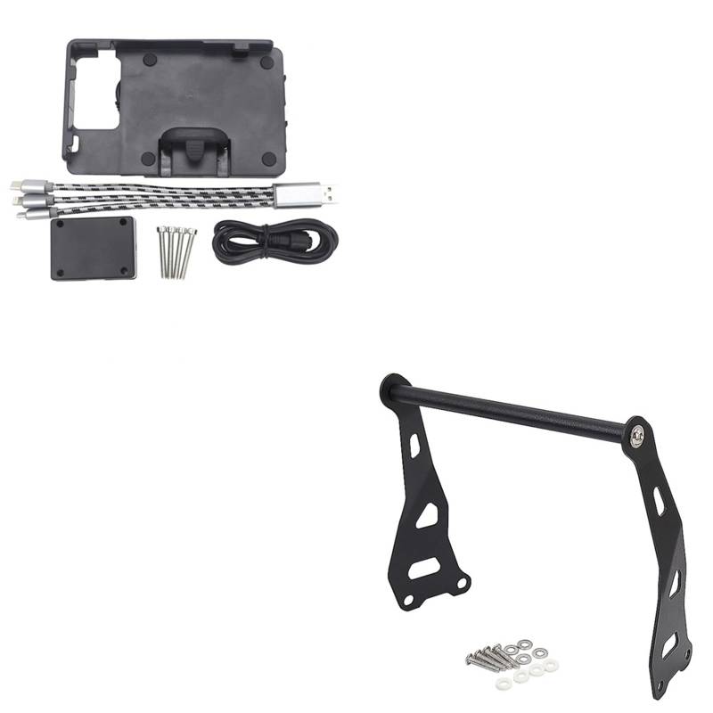 Motorrad Handy Halterung Für Royal Für Enfield Für Himalayan 2016-2020 / Motorradständerhalter Telefon Handy GPS Navigationsplattenhalterung GPS-Navigationshalterung(B and 12mm) von KNWIAUQ