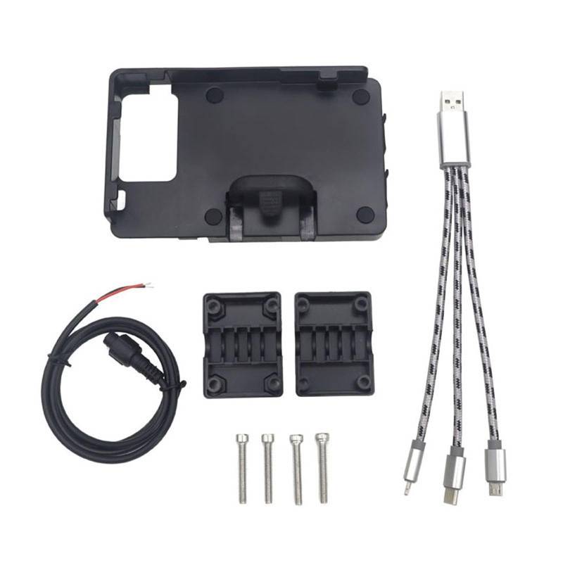 Motorrad Handy Halterung Für TENERE 660 Für Tenere660 XT660Z XT 660 Z/Motorrad Telefon GPS Navigation Halterung USB Drahtlose Ladestation GPS-Navigationshalterung(USB Charging) von KNWIAUQ