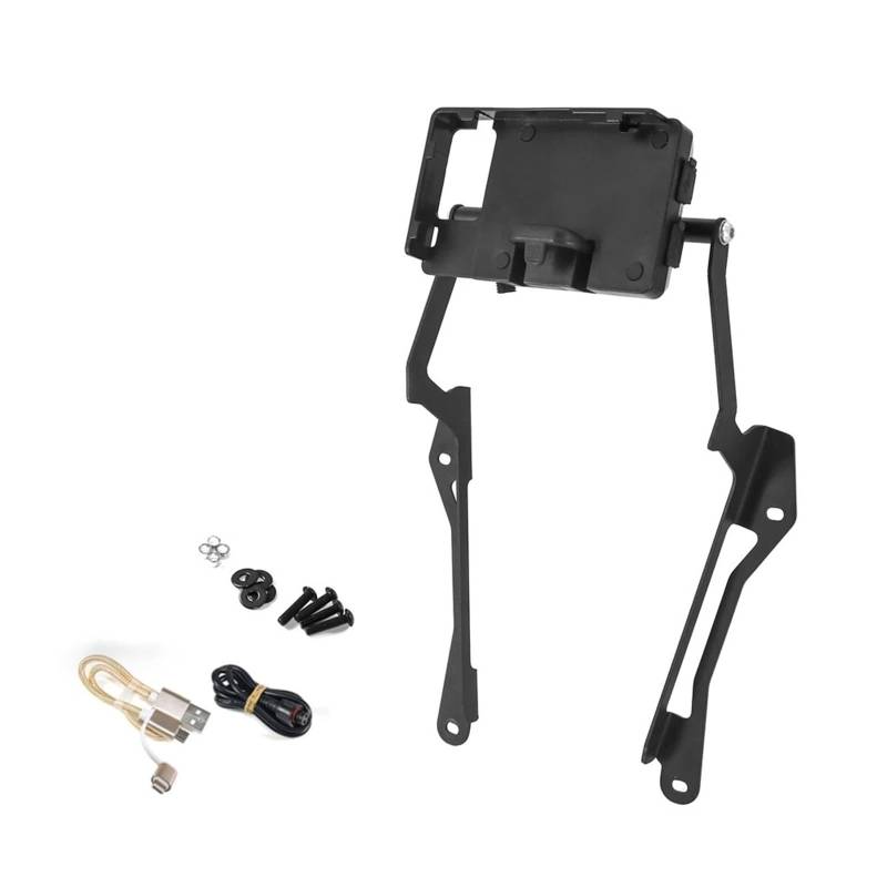 Motorrad Handy Halterung Für Tiger 1200 Für TIGER1200 GT Für Explorer/Motorrad GPS SMART Telefon Halter Navigation GPS Platte Halterung GPS-Navigationshalterung(USB Charging kit) von KNWIAUQ