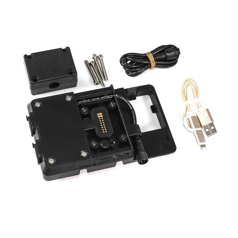 Motorrad Handy Halterung Für Tiger 1200 GT Für Explorer Für Rally Für Explorer/Wireless USB Handy Lade Halter GPS Navigation Halterung GPS-Navigationshalterung(USB Charging) von KNWIAUQ