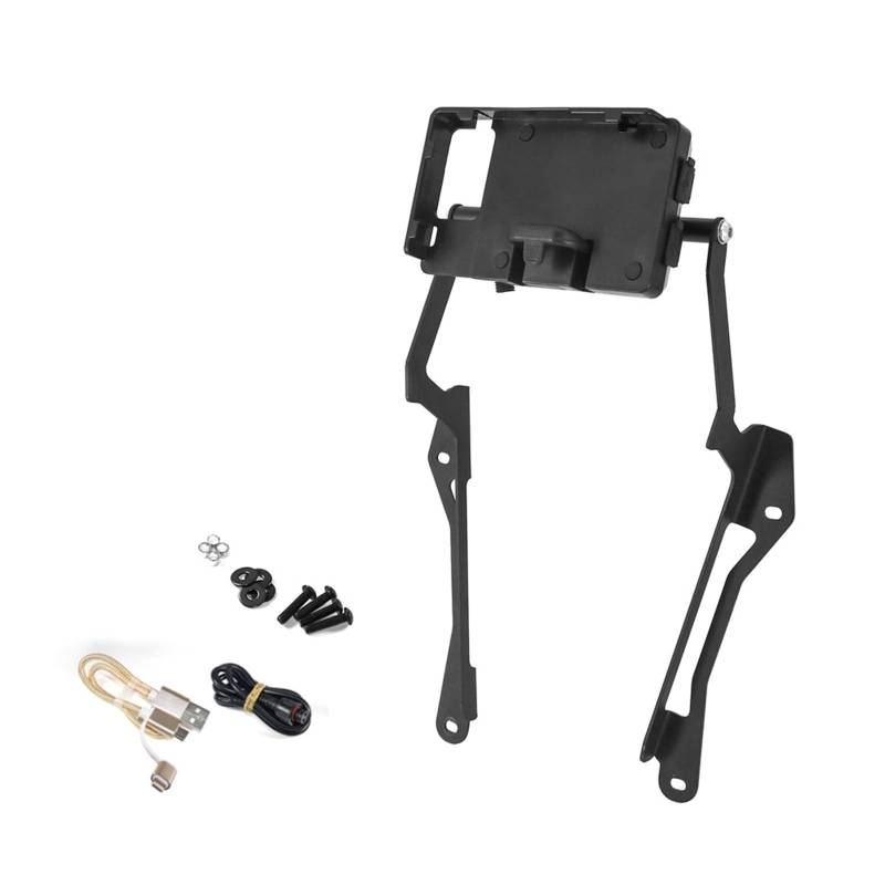 Motorrad Handy Halterung Für Tiger 1200 GT Für Explorer Für Rally Für Explorer/Wireless USB Handy Lade Halter GPS Navigation Halterung GPS-Navigationshalterung(USB Charging kit) von KNWIAUQ