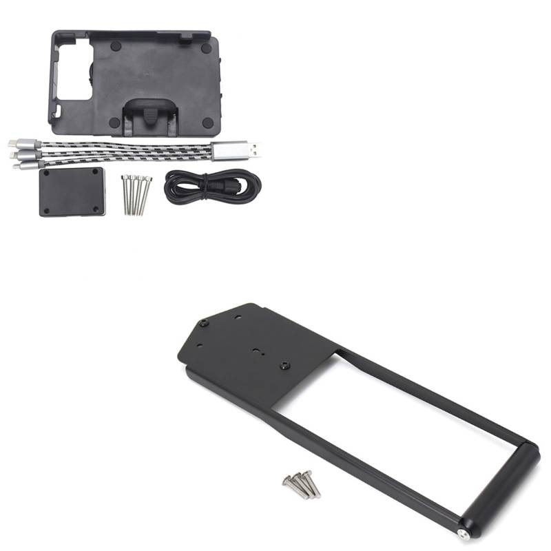 Motorrad Handy Halterung Für Tracer 9/900 GT Für Tracer 900/9 GT/Motorrad Vorne Telefon Ständer Halter Telefon GPS Navigaton Platte Halterung GPS-Navigationshalterung(B 22mm) von KNWIAUQ