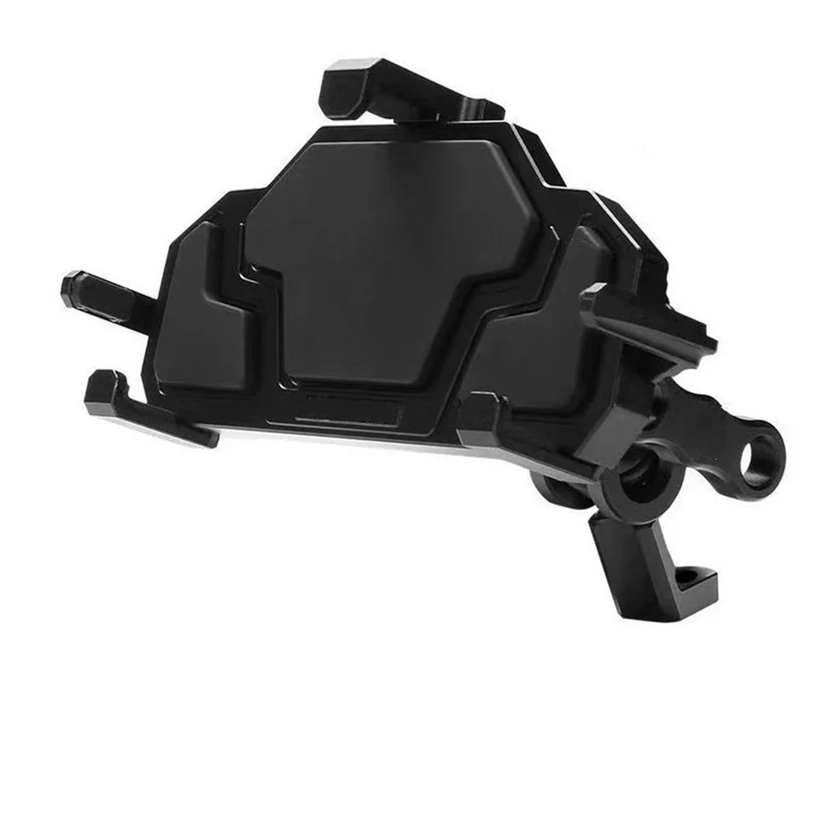 Motorrad Handy Halterung Universal Motorrad Stoßfest Navigation Handy Halter Stoßdämpfung Aluminium Legierung 3,0 Schnell Ladegerät Telefon Halter GPS-Navigationshalterung(B-Uncharged mirror) von KNWIAUQ