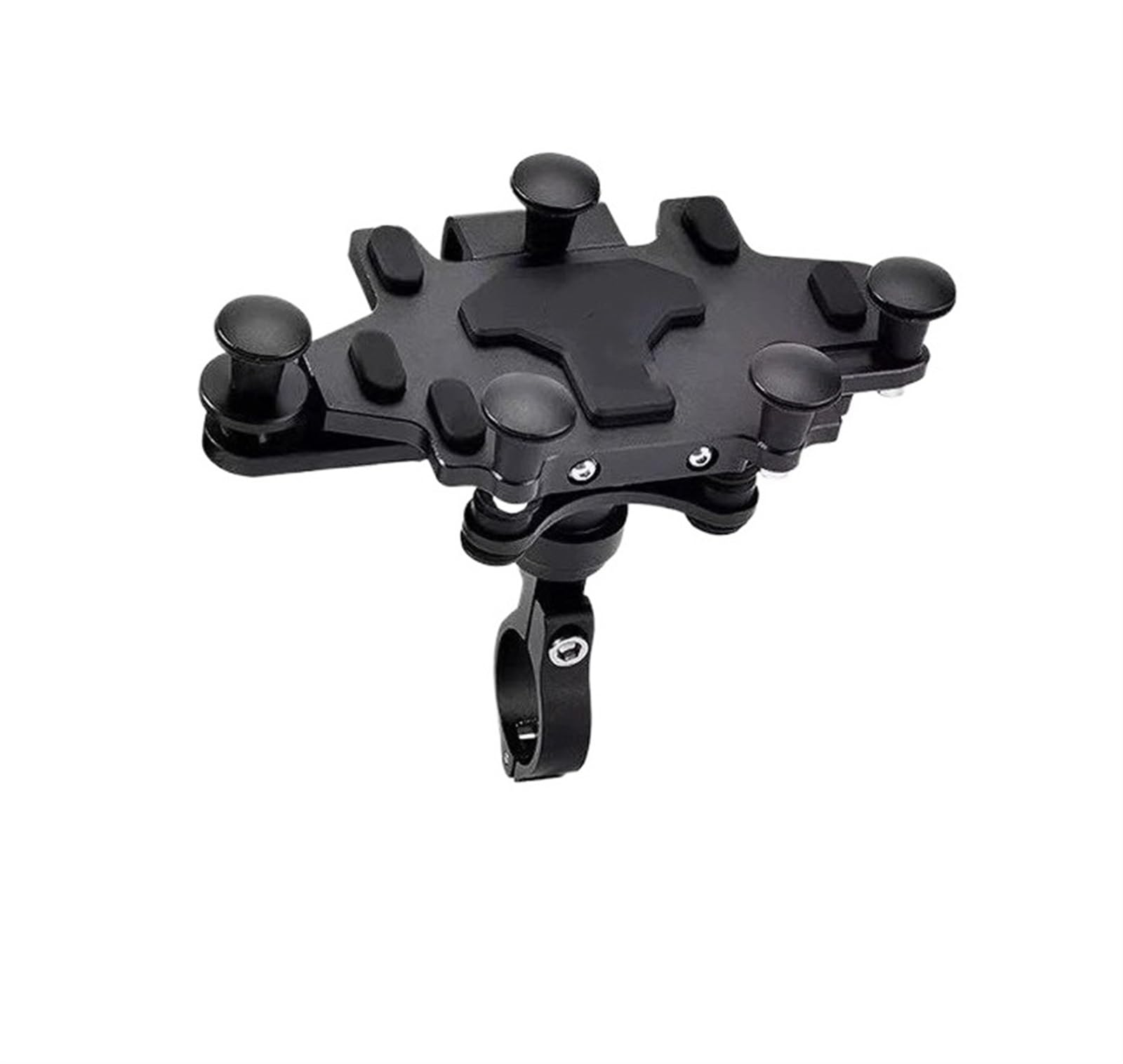 Motorrad Handy Halterung Universal Telefon Halter Motorrad Fahrrad Stoß-Absorbieren Navigation Halterung 360 ° Drehbare Einstellbar GPS-Navigationshalterung(Style 1) von KNWIAUQ