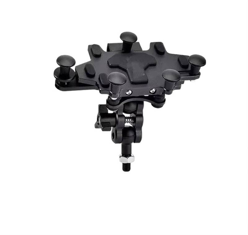 Motorrad Handy Halterung Universal Telefon Halter Motorrad Fahrrad Stoß-Absorbieren Navigation Halterung 360 ° Drehbare Einstellbar GPS-Navigationshalterung(Style 7) von KNWIAUQ