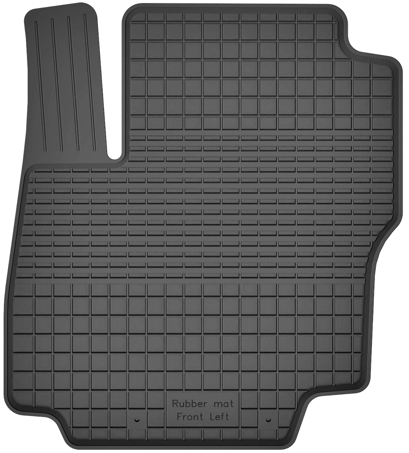 1 Stück Gummimatte Fußmatte Fahrer kompatibel mit Ford Focus II mk2 (Bj. 2004-2012) ideal angepasst von KO-RUBBERMAT