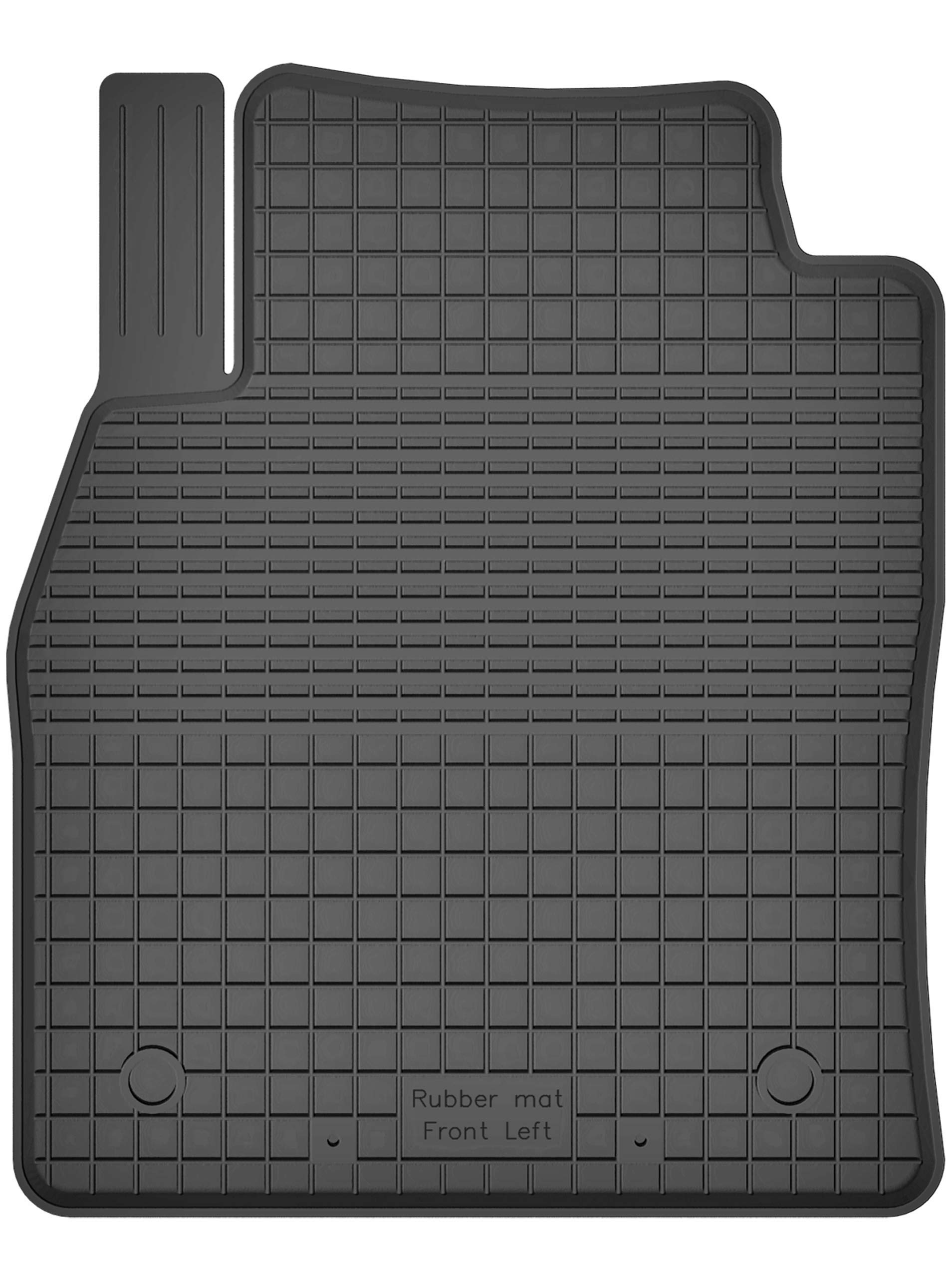 1 Stück Gummimatte Fußmatte Fahrer kompatibel mit Ford Tourneo Transit Courier Bj. ab 2014 ideal angepasst von KO-RUBBERMAT