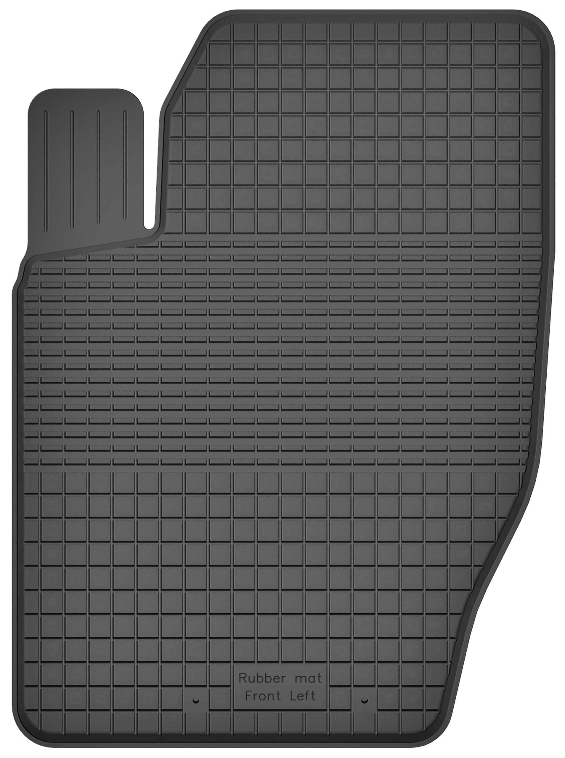 1 Stück Gummimatte Fußmatte Fahrer kompatibel mit Honda Jazz III (Bj. 2007-2015) ideal angepasst von KO-RUBBERMAT
