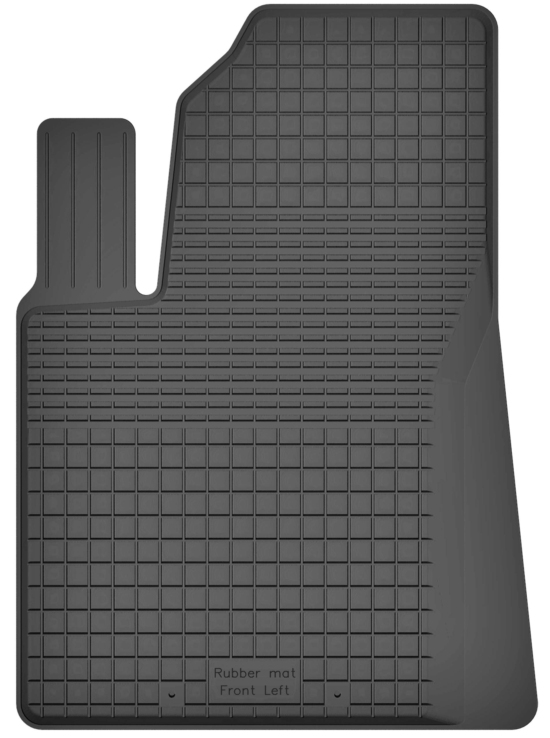 1 Stück Gummimatte Fußmatte Fahrer kompatibel mit KIA Rio III (Bj. 2011-2017) ideal angepasst von KO-RUBBERMAT