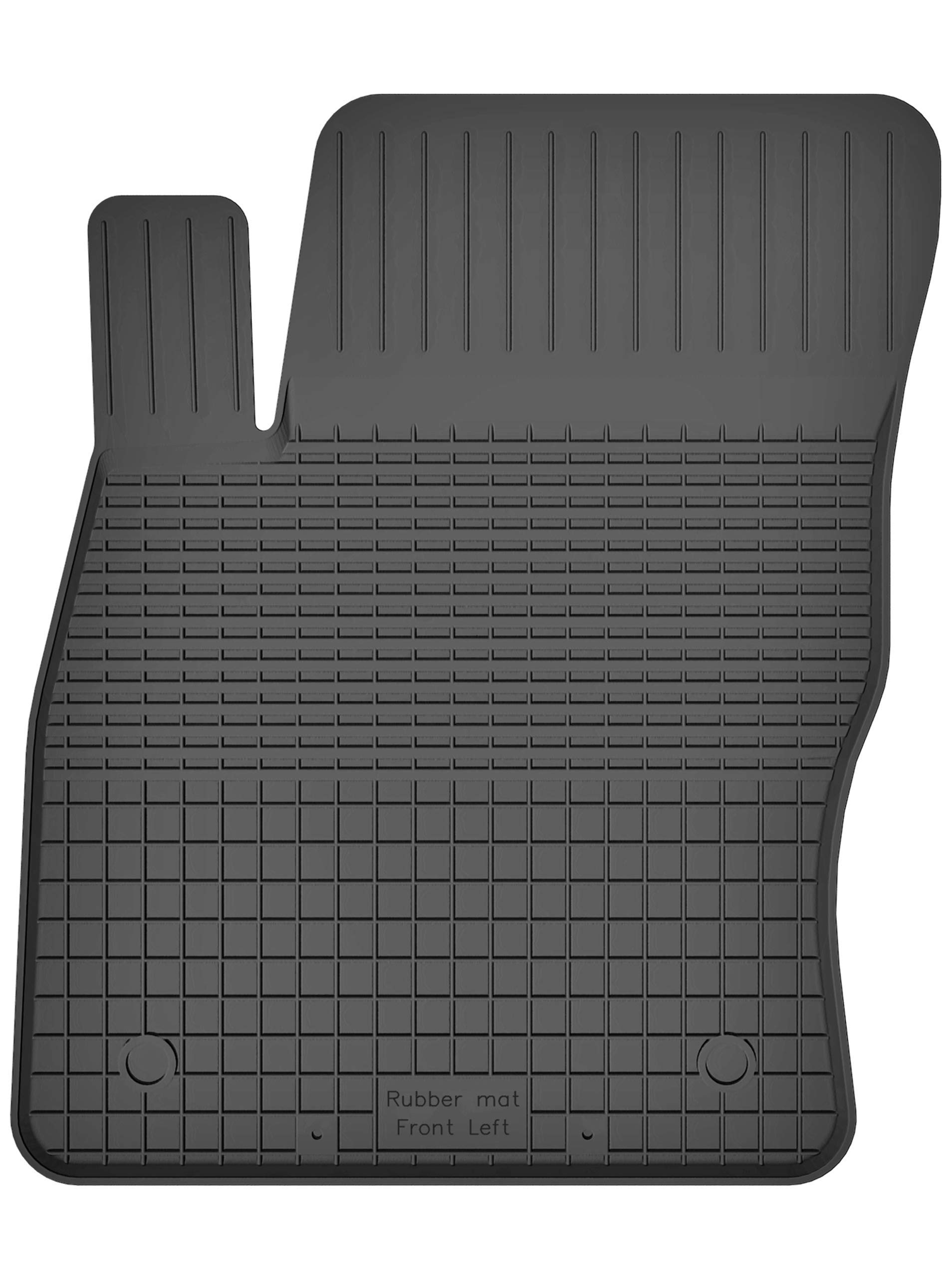 1 Stück Gummimatte Fußmatte Fahrer kompatibel mit SEAT TARRACO (Bj. ab 2018) ideal angepasst von KO-RUBBERMAT