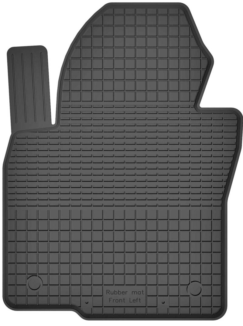 1 Stück Gummimatte Fußmatte Fahrer kompatibel mit SUPERB II (Bj. 2008-2015) ideal angepasst von KO-RUBBERMAT