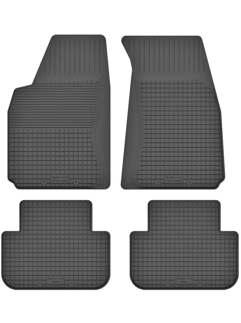 Gummimatten Fußmatten 1.5 cm Rand kompatibel mit Subaru Forester II (Bj. 2002-2008) ideal angepasst 4 -Teile EIN Set von KO-RUBBERMAT