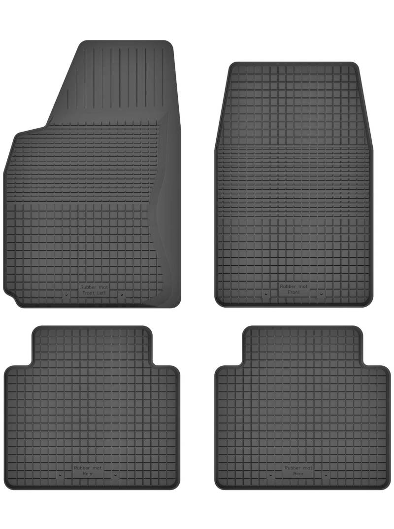 Gummimatten Fußmatten 1.5 cm Rand kompatibel mit A8 D4 (Bj. ab 2010) ideal angepasst 4 -Teile EIN Set von KO-RUBBERMAT