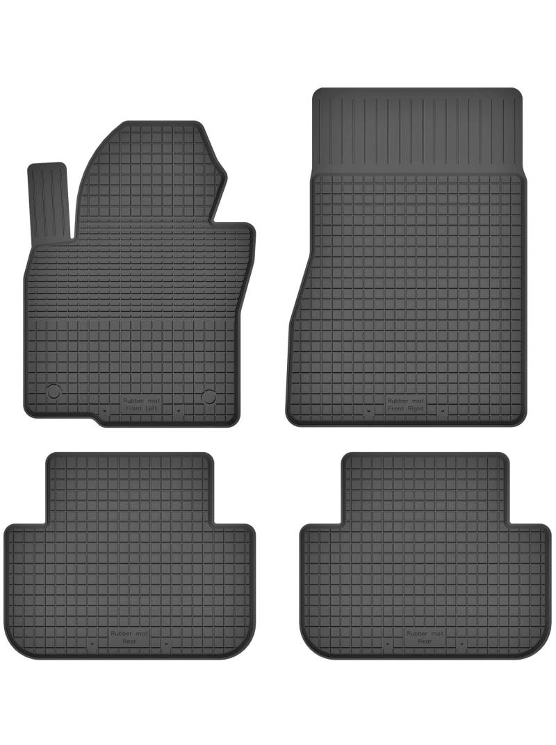 Gummimatten Fußmatten 1.5 cm Rand kompatibel mit BMW X5 E70 F15 (Bj.2006-2018) ideal angepasst 4 -Teile EIN Set von KO-RUBBERMAT