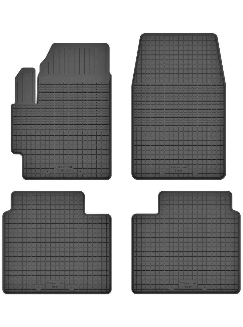 Gummimatten Fußmatten 1.5 cm Rand kompatibel mit Honda FR-V (Bj. 2004-2009) ideal angepasst 4 -Teile EIN Set von KO-RUBBERMAT