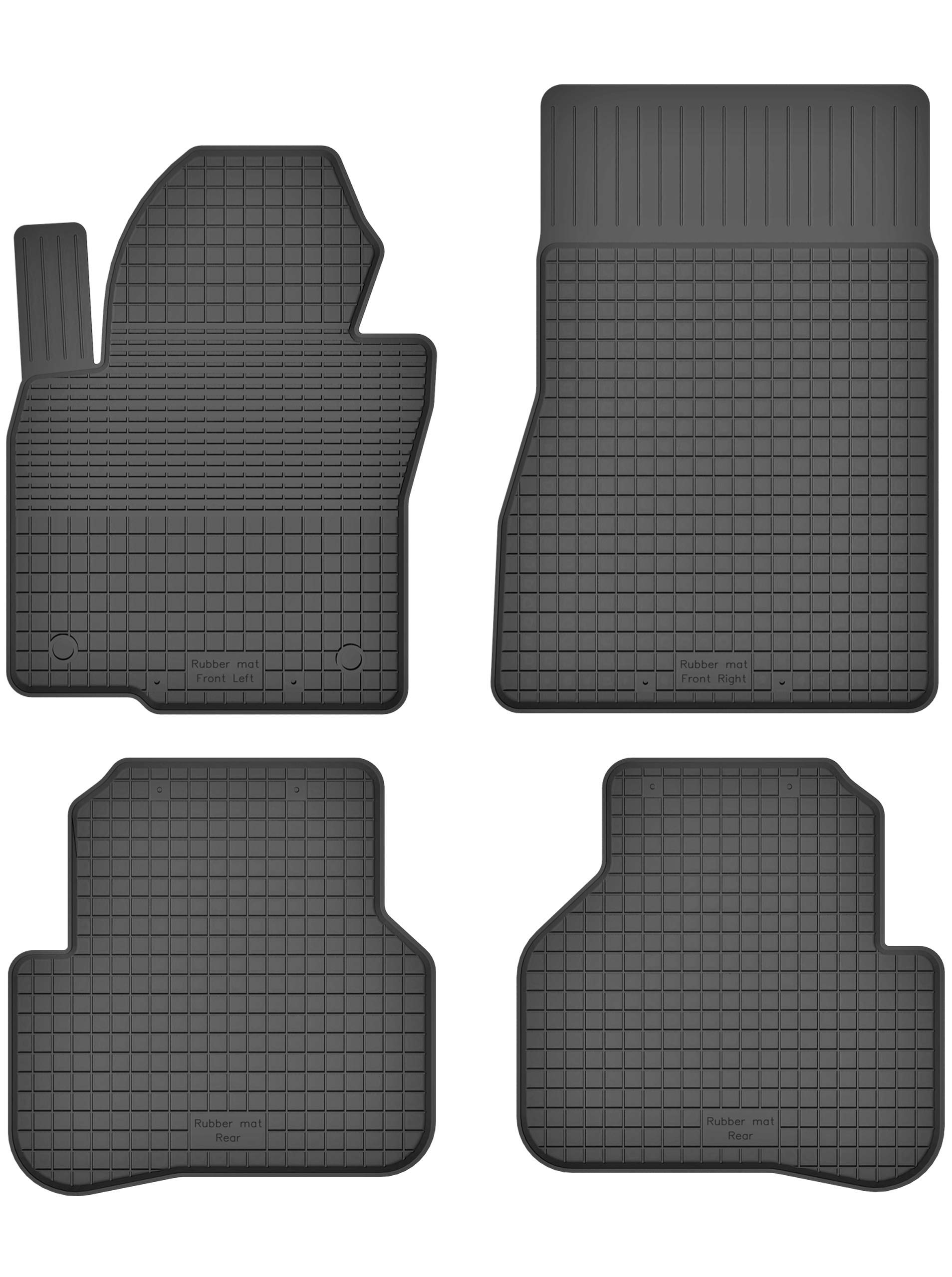 Gummimatten Fußmatten 1.5 cm Rand kompatibel mit Mazda XEDOS 6 / XEDOS 9 (1992-2002) ideal angepasst 4 -Teile EIN Set von KO-RUBBERMAT