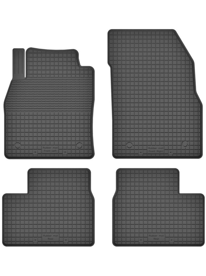 Gummimatten Fußmatten 1.5 cm Rand kompatibel mit OPEL MERIVA B (Bj. ab 2010) ideal angepasst 4 -Teile EIN Set von KO-RUBBERMAT